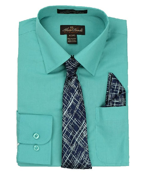 Boys Dress Shirts with Tie  8 - 18